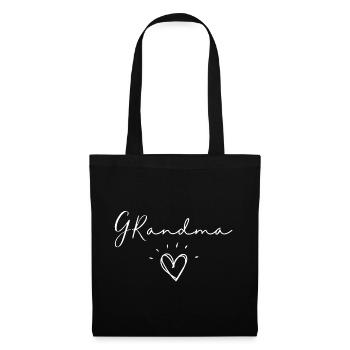 Grand-mère. Cadeau de grand-mère - Sac en tissu - noir - Devant
