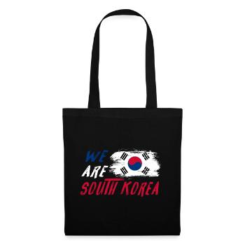 Wir sind Südkorea - Stoffbeutel - Schwarz - Vorne