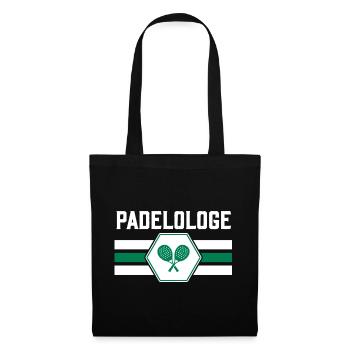 Padel Padel Tennis Joueur de tennis Padel - Sac en tissu - noir - Devant