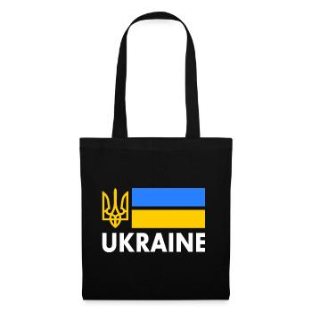 Ukraine - Stoffbeutel - Schwarz - Vorne