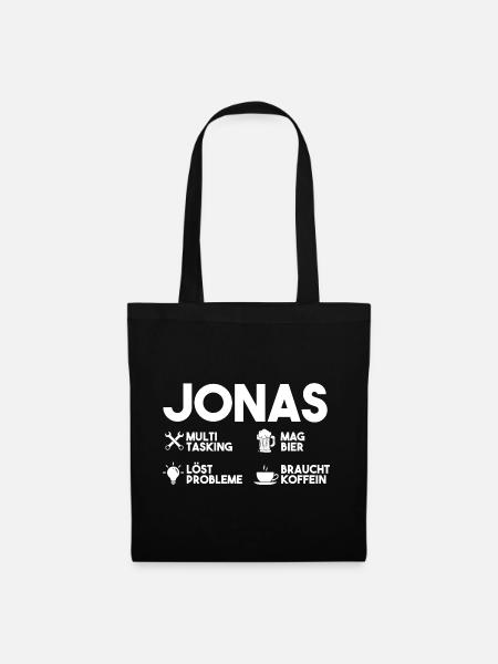 Jonas - Stoffbeutel - Schwarz