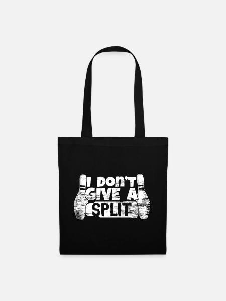 I Don't Give A Split - Stoffbeutel - Schwarz