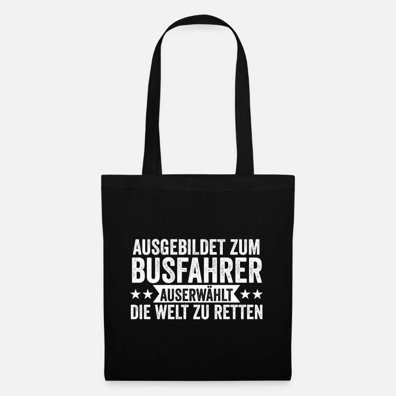 Bus Busfahrer - Stoffbeutel - Schwarz