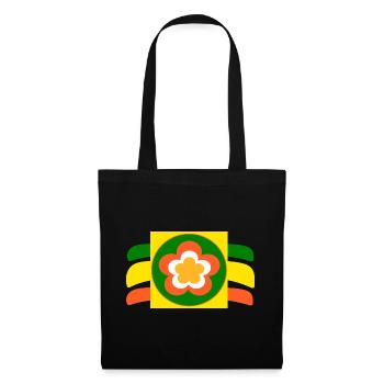 70s Flower Blossom - Tote Bag - black - Front