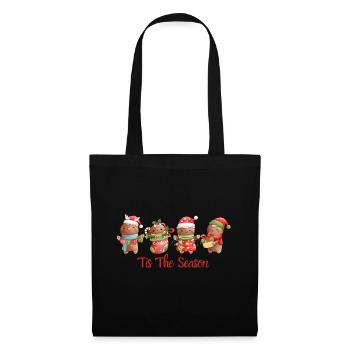C’est la saison. Joyeux Noël - Sac en tissu - noir - Devant