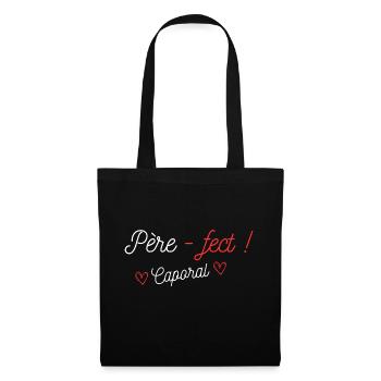 père-fect ! caporal (grade) - Sac en tissu - noir - Devant