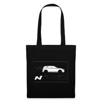 N Family - Sac en tissu - noir - Devant