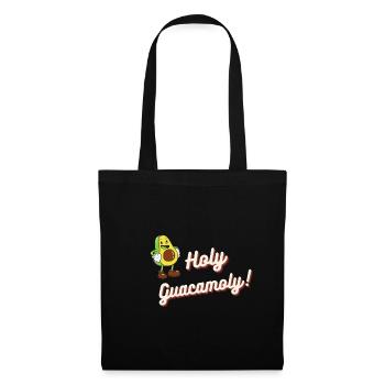 Holy Guacamoly | Avocado | Guacamole - Stoffbeutel - Schwarz - Vorne