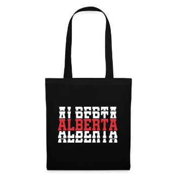 t-shirt alberta t-shirt gift idea stacked text - Tote Bag - black - Front