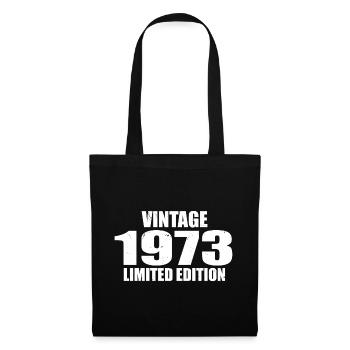 Vintage 1973 Geburtstag 1973 - Retro 1973 - Stoffbeutel - Schwarz - Vorne