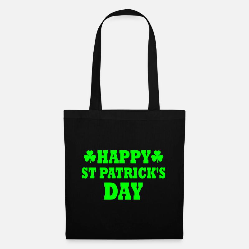 happy st patrick's day - Tote Bag - black