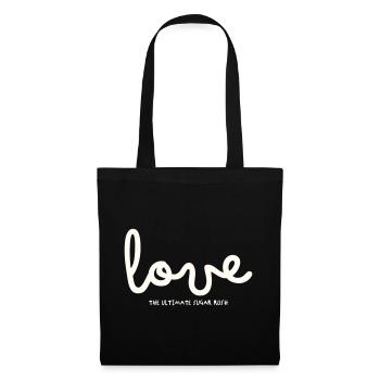 AIMEZ LA RUÉE VERS LE SUCRE ULTIME - Sac en tissu - noir - Devant