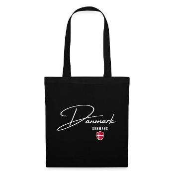 Danish pride, elegant minimalist design - Tote Bag - black - Front