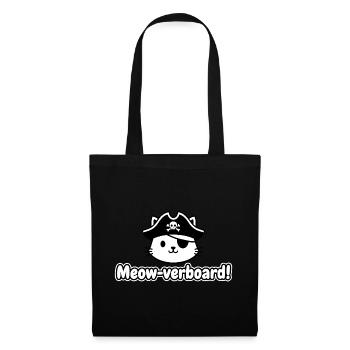 Conception de la planche Cat Pirate Meow - Sac en tissu - noir - Devant