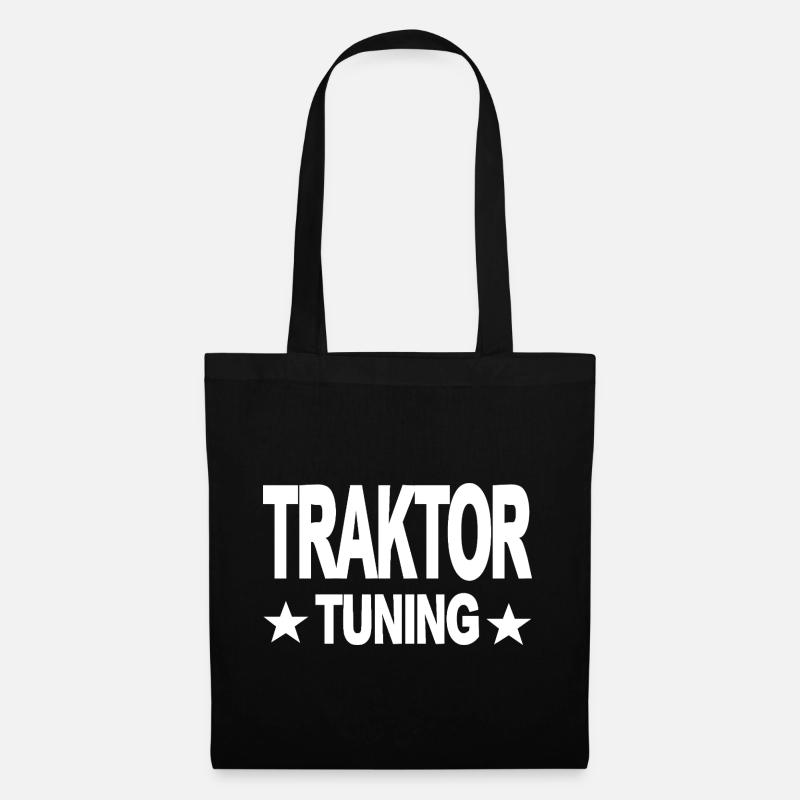 Traktor - Stoffbeutel - Schwarz