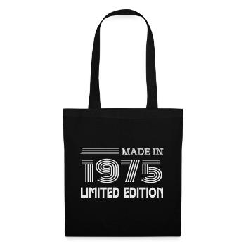 Original 1975 Vintage 1975 Rétro Anniversaire 1975 - Sac en tissu - noir - Devant