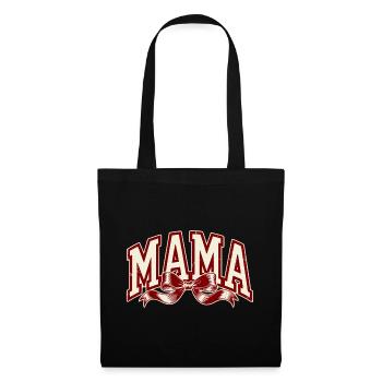 Mom Bow Red – Strong Mom Statement - Tote Bag - black - Front