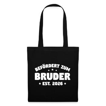 Promoted to Brother 2026 – Big Brother Gift - Tote Bag - black - Front
