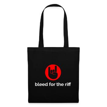 Bleed For The Riff red/white - Tote Bag - black - Front