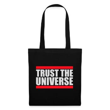 Trust The Universe Spiritual Universe Quote Logo - Tote Bag - black - Front