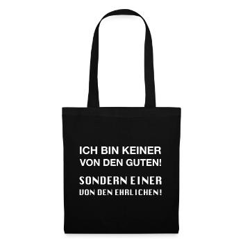 Meinung Ehrlich Mimimi Spruch - Stoffbeutel - Schwarz - Vorne