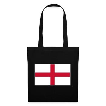 England Flag Classic Frame - Stoffbeutel - Schwarz - Vorne