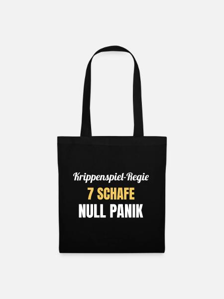 Krippenspiel-Regie: Null Panik - Stoffbeutel - Schwarz