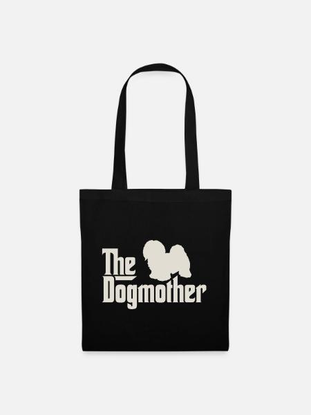 The Dogmother - Havaneser Malteser Shih Tzu - Stoffbeutel - Schwarz