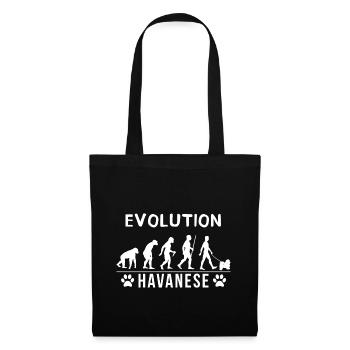 Havanese Evolution - Stoffbeutel - Schwarz - Vorne