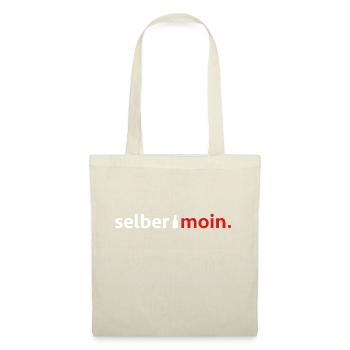 Self moin. With beer bottle in white / red - Tote Bag - nature - Front