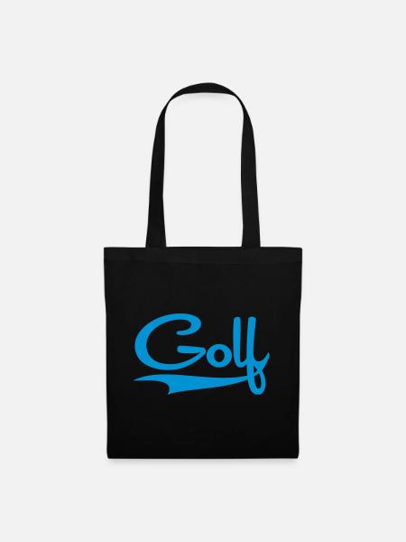 golf - Stoffbeutel - Schwarz