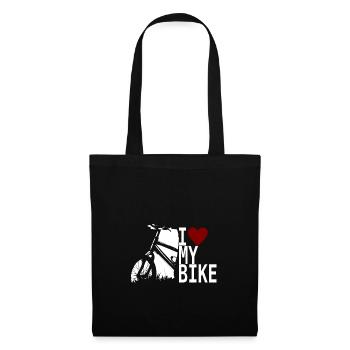 I love my bike, I love my bike - Tote Bag - black - Front