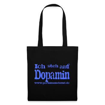 Ich steh auf Dopamin - Stoffbeutel - Schwarz - Vorne