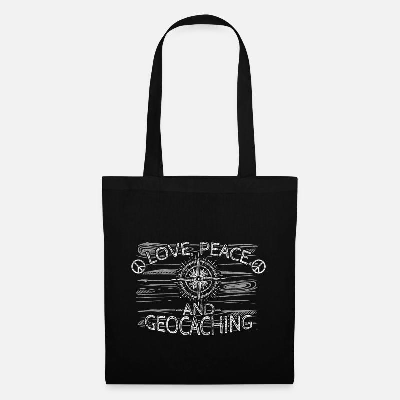 Geocacher - Stoffbeutel - Schwarz