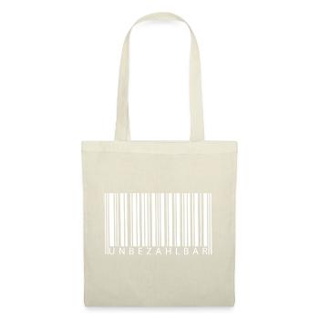 Code-barres inestimable - Sac en tissu - nature - Devant