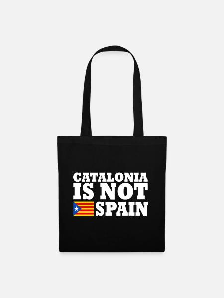 catalonia is not spain - Stoffbeutel - Schwarz