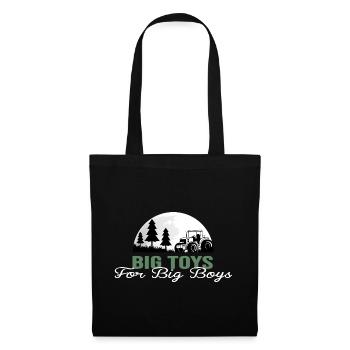 tractor farmer field tractor driver trekker - Tote Bag - black - Front