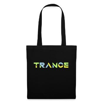 Text Trance Lettering Design - Tote Bag - black - Front