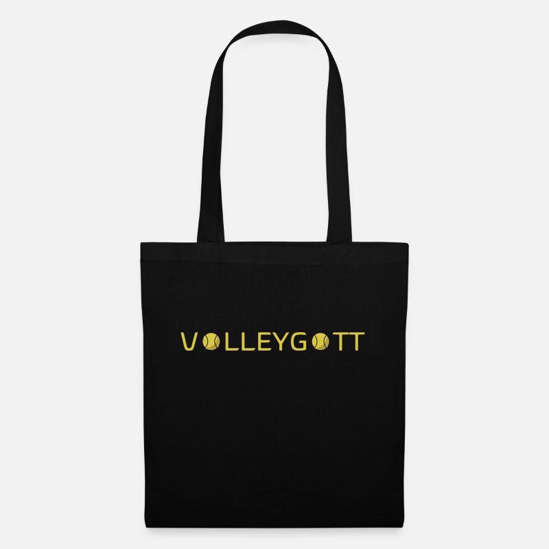 Volleygott Ball gelb - Stoffbeutel - Schwarz