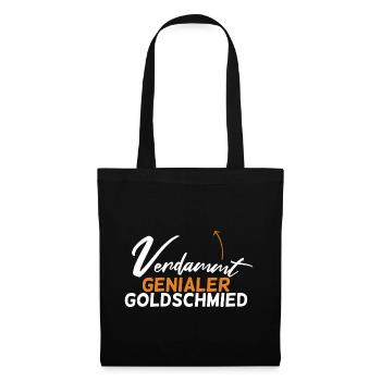 Goldschmied Schmiedekunst Handwerker Geschenk - Stoffbeutel - Schwarz - Vorne