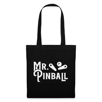 Mr. Pinball Flipperautomat Flipperkugel Design - Tote Bag - black - Front