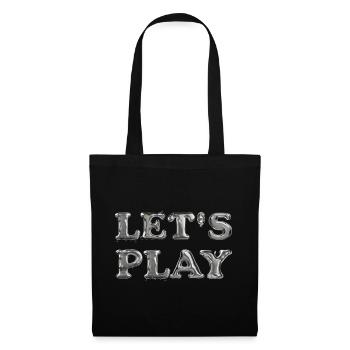 Let us play & Erotik & Kampfsport & Sport - Stoffbeutel - Schwarz - Vorne