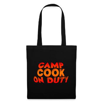 Camp Cook On Duty - Tote Bag - black - Front
