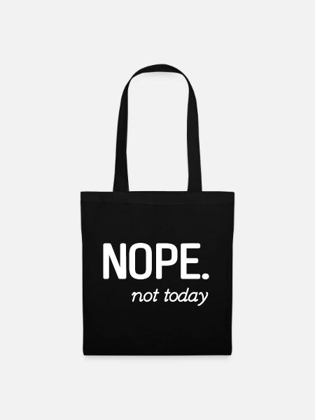 Conception de citation inspirante minimaliste - Sac en tissu - noir