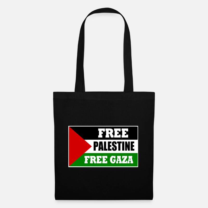 Free palestine - Stoffbeutel - Schwarz