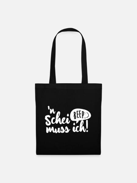 Humorvolles Spruchdesign mit Revoluzzer Flair. - Stoffbeutel - Schwarz