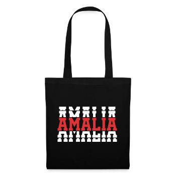 Amalia t-shirt t-shirt gift idea stacked text - Tote Bag - black - Front