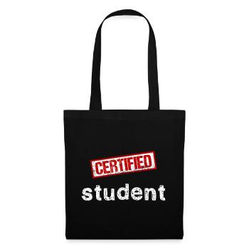 Student - Stoffbeutel - Schwarz - Vorne