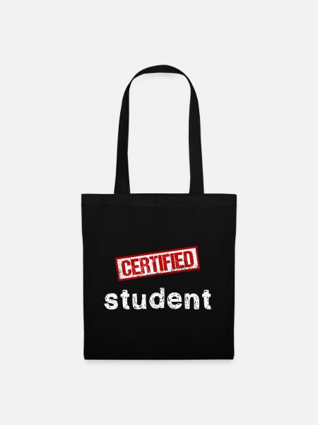 Student - Stoffbeutel - Schwarz