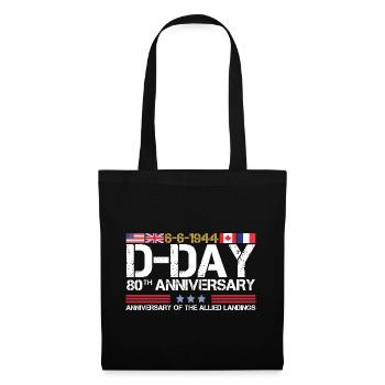 Jour J 2024 80e anniversaire du débarquement allié - Sac en tissu - noir - Devant